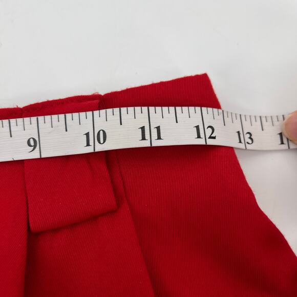 Vintage Harrison Kent Skirt Suit Womens 2 Red Gold-tone Crested Button 2 pc READ - Picture 13 of 14